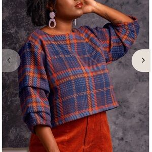 Jennifer Glasgow Maraja Plaid top